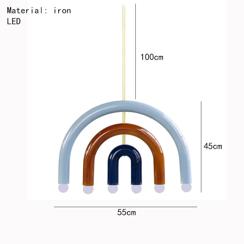 Magnificent rainbow E14 pendant lamp