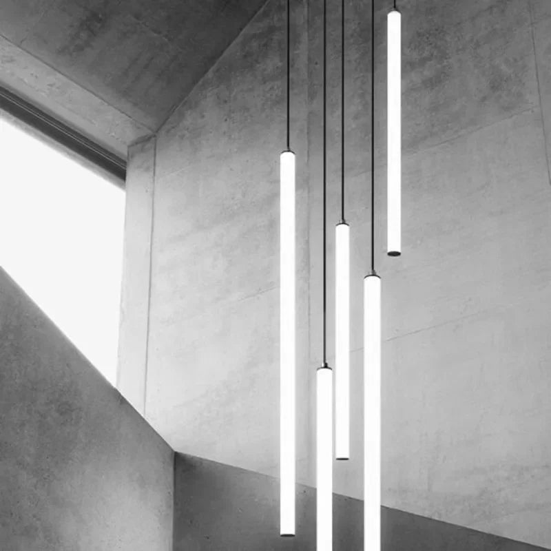 Modern LED chandelier for high ceilings