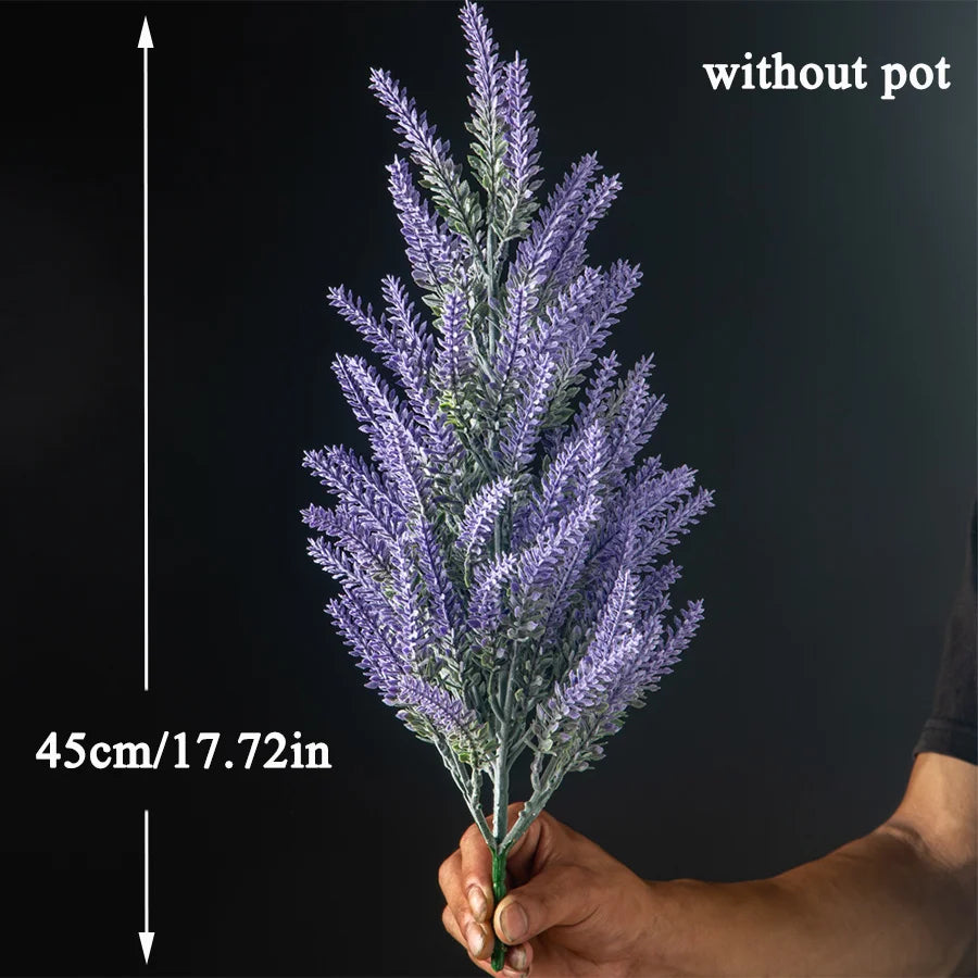 Artificial lavender plants for home table decoration - vue 7 sur 7