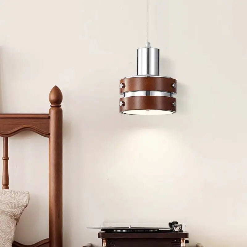 Wabi-sabi vintage retro pendant lamp for office and coffee table - vue 5 sur 8