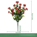 Set of 3 artificial silk eucalyptus bouquets for indoor decoration