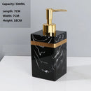 square resin bottle dispenser for soap and lotion