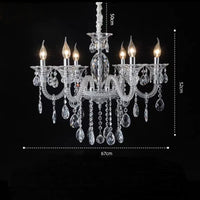 Modern crystal glass chandelier for luxury spaces
