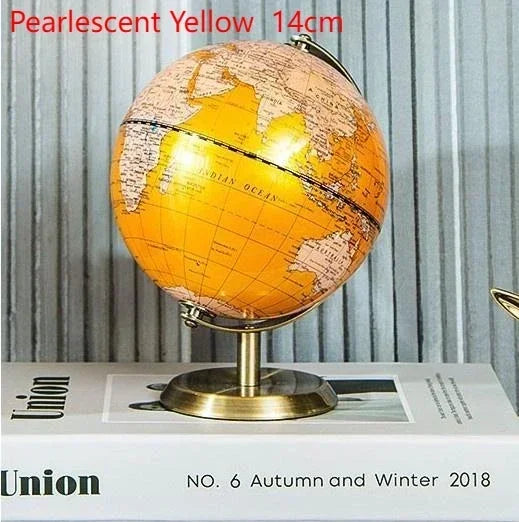 rotating globe creative European style craft decoration for office - vue 10 sur 11