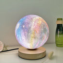 Creative 3D moon table lamp for bedroom and study