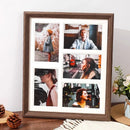Solid wood display stand for decorative wedding photo frames
