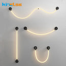 Minimalist luxury flexible artistic silicone LED lamp