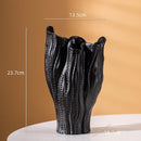 ceramic vase abstract craft for floral decoration