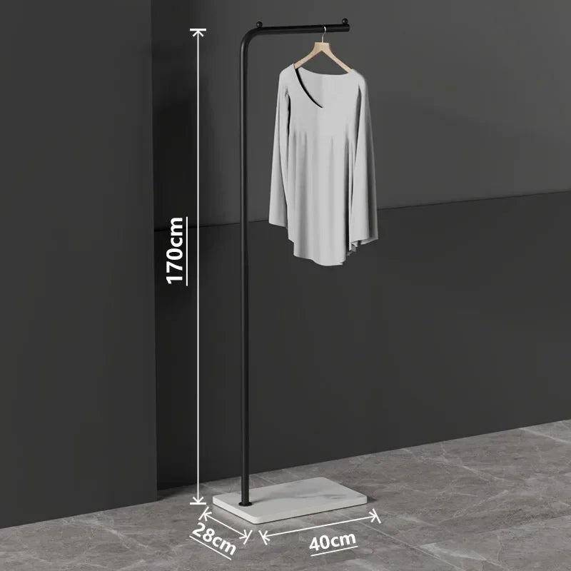 lightweight and modern Nordic clothes rack for stylish storage - vue 41 sur 41