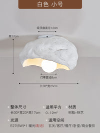 Resin ceiling light Japanese wabi-sabi luminous and silent style