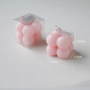 small handmade scented soy wax cube candle