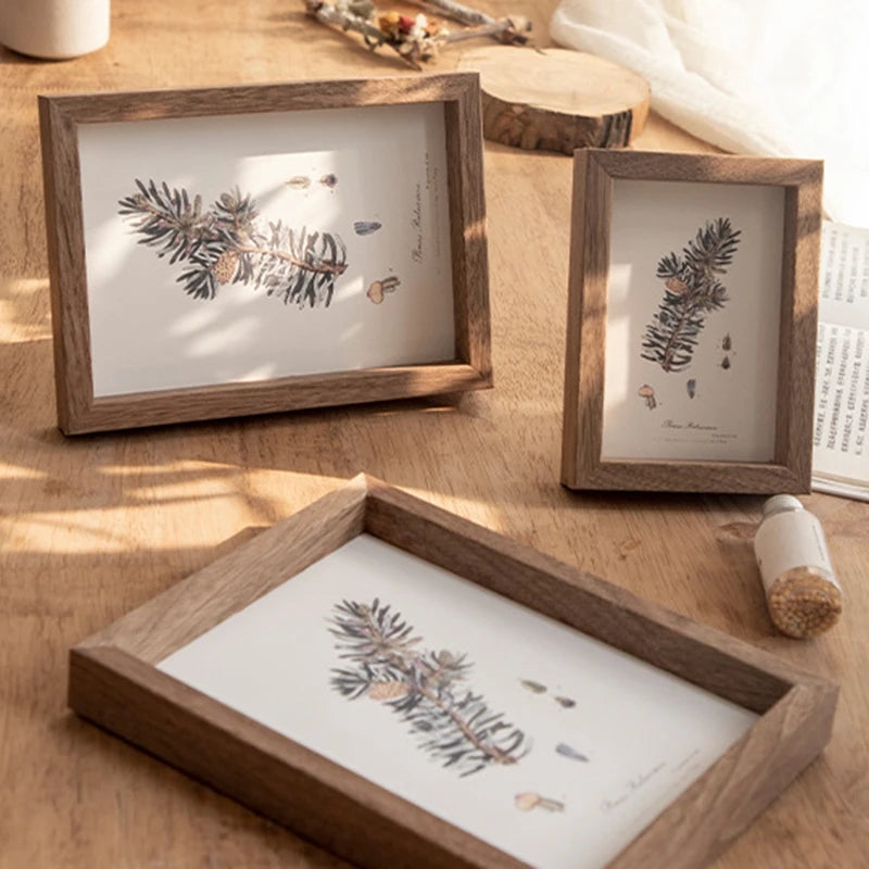 Vintage solid wood photo frame for decoration and office