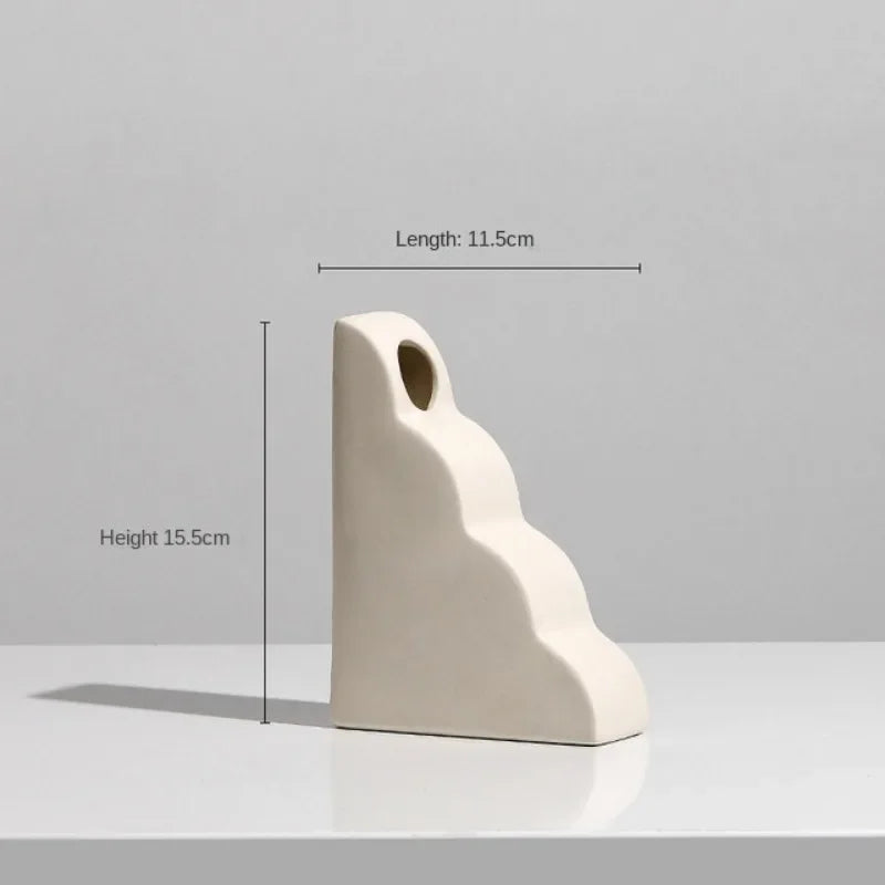 modern ceramic vase for dried flowers interior decoration - vue 11 sur 16