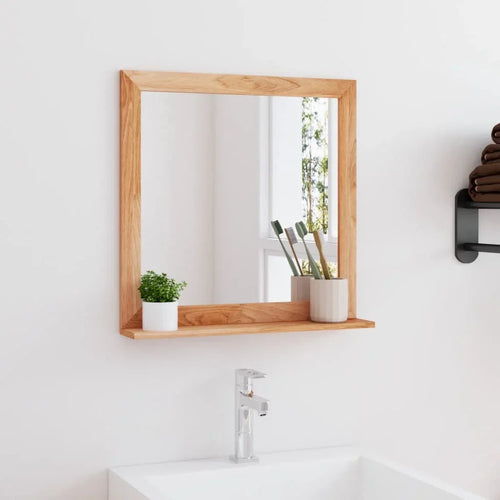 solid wood wall mirror for interior decoration - vue 2 sur 7
