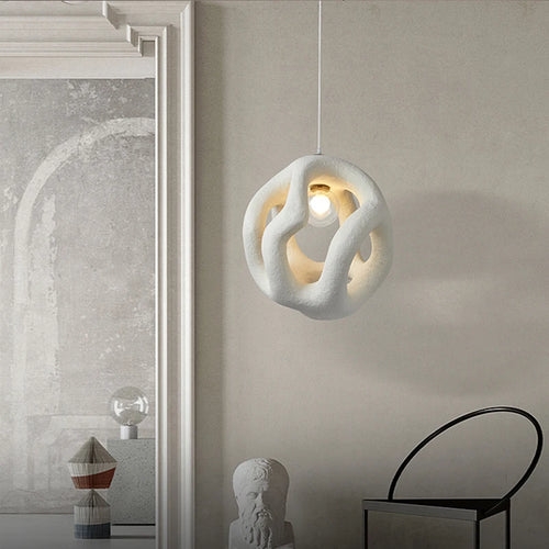 Nordic creative wabi-sabi LED pendant light for home, restaurant, and bar - vue 6 sur 9