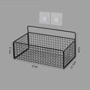 space-saving metal wall-mounted storage basket for accessories