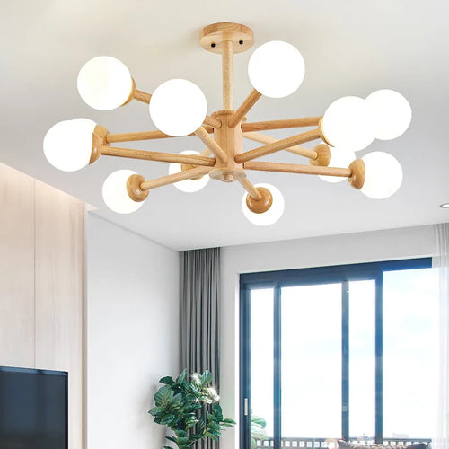 Modern glass chandelier for elegant interior decoration - vue 2 sur 10