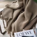 Nordic geometric knit throw warm blanket for living room
