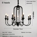 Retro luxury American style crystal chandelier