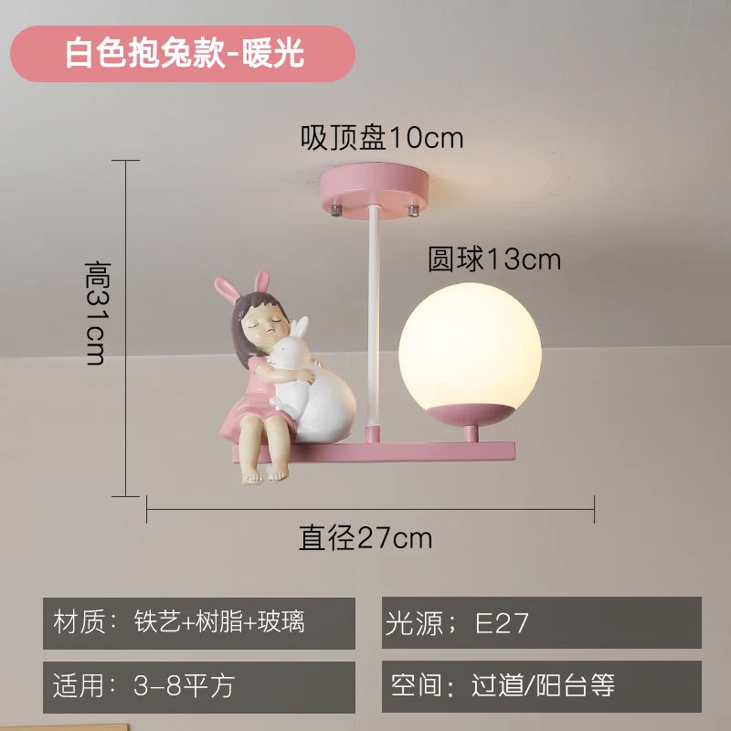 Children's bedside LED ceiling light - vue 9 sur 9