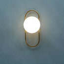 Glass LED wall light for corridor and hotel background