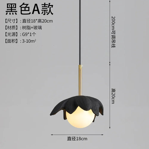 modern resin pendant light for elegant interior decoration - vue 19 sur 22