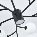 Nordic glass LED chandelier for kitchen decor