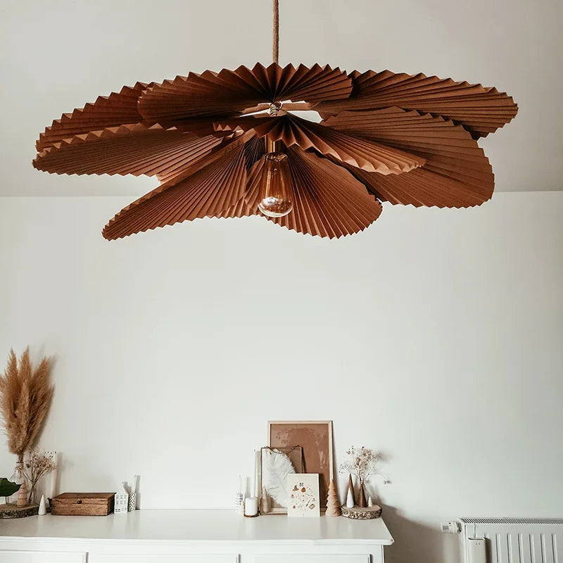 Japanese wabi sabi pendant light decorative artistic flower