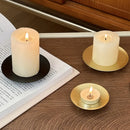 Round iron candle holder for weddings, birthdays and parties
