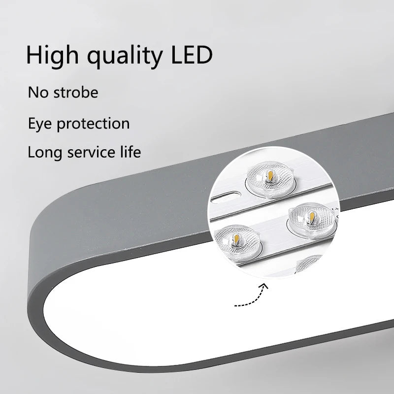 Modern LED ceiling light for balconies, corridors, bedrooms, home decor, indoor lighting, kitchen, restaurant - vue 6 sur 22