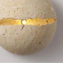 Round stone wall light for hotel office shop staircase foyer