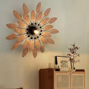 Wabi sabi rattan wall lights for indoor spaces and tea rooms