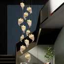 Suspended LED chandelier for modern indoor lighting