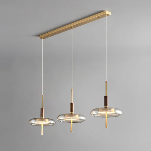 Nordic copper minimalist chandelier for elegant interiors - vue 4 sur 10