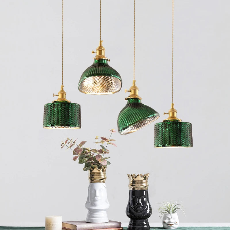 Minimalist glass chandelier creative design hanging light