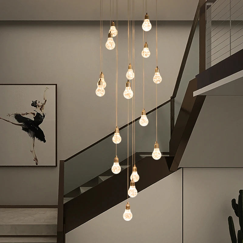 Modern crystal chandelier for elegant interior decoration - vue 5 sur 14