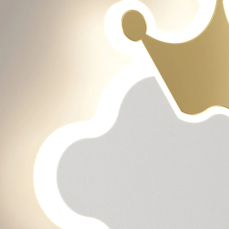 Modern cloud wall light for children's room decor - vue 6 sur 9