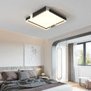 Modern nordic recessed rectangular LED ceiling light