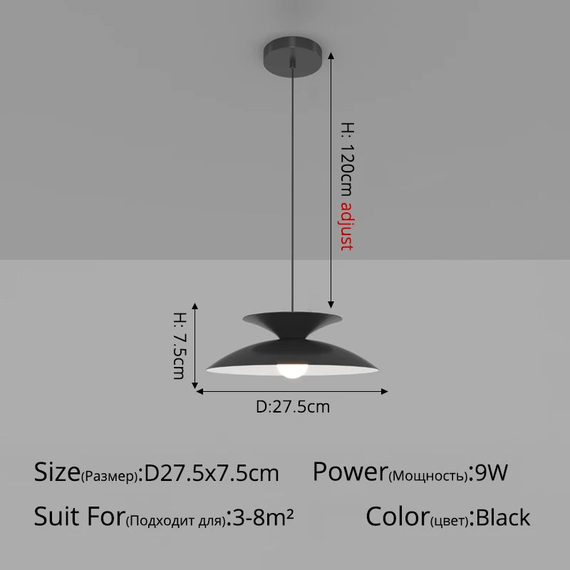 Nordic creative bar chandelier long line pendant light