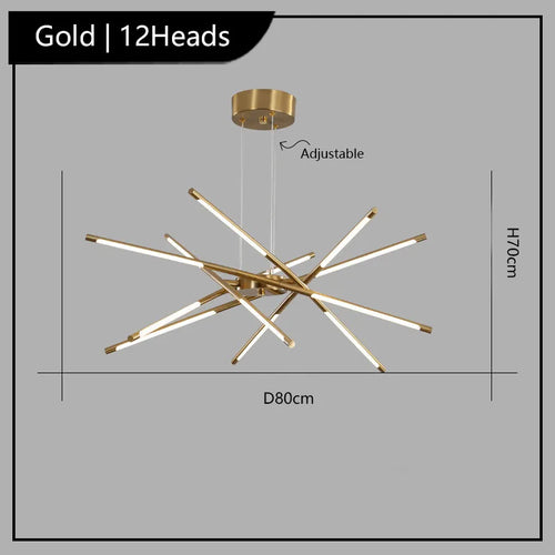 Winfordo creative design decorative LED pendant chandelier - vue 15 sur 14