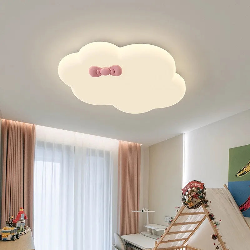Creative cloud ceiling light for a cosy children's room