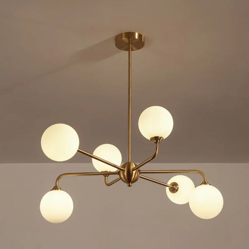 Nordic LED chandelier for modern lighting - vue 6 sur 14
