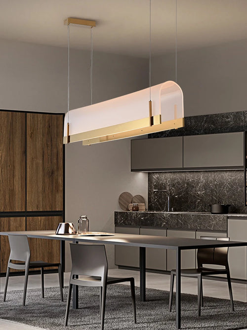 Acrylic chandelier for modern bars and restaurants - vue 6 sur 8