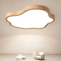 Nordic wooden LED cloud ceiling light modern decorative lighting