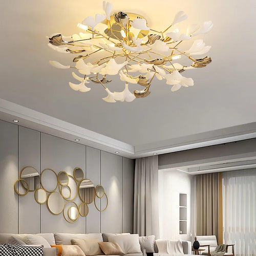 Modern Nordic ceiling pendant chandelier - vue 4 sur 24