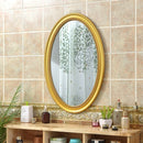 Nordic oval decorative mirrors hanging in macrame
