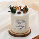 romantic scented soy wax candles with dried flowers