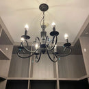 Creative retro european iron chandelier for interior decoration