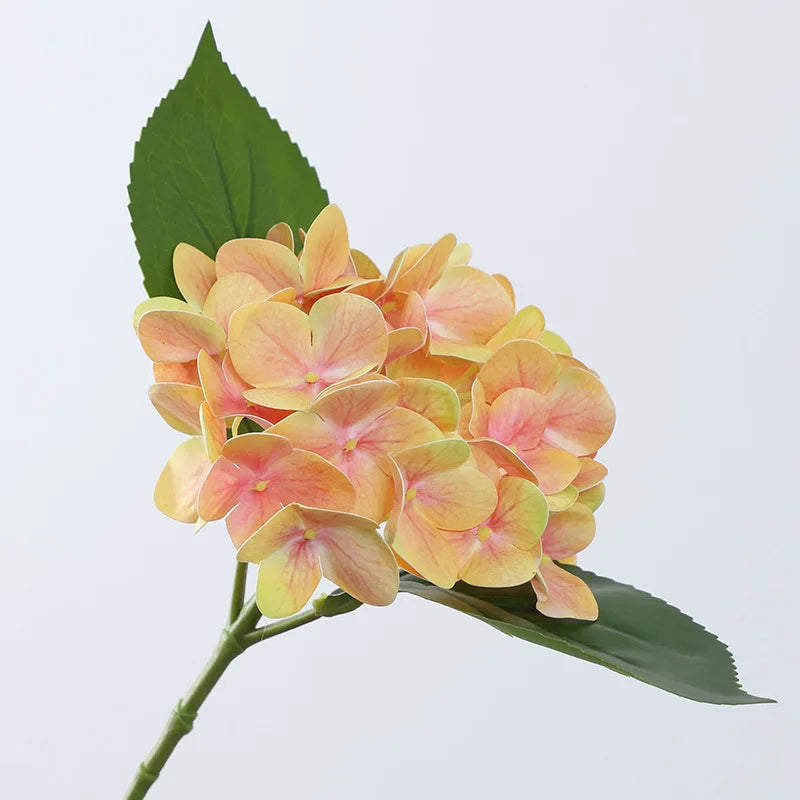 Artificial hydrangea branch decorative flower bouquet