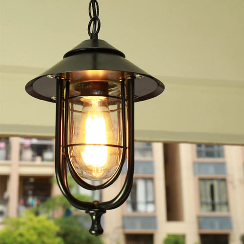 Retro outdoor chandelier for garden and outdoor spaces - vue 2 sur 9